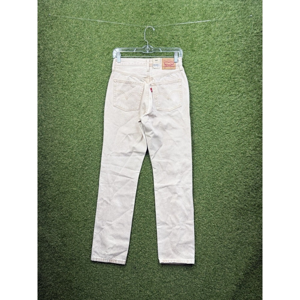 Levis 501 Jeans Womens 25x30 Tan Original High Rise Straight Leg 125010578 New